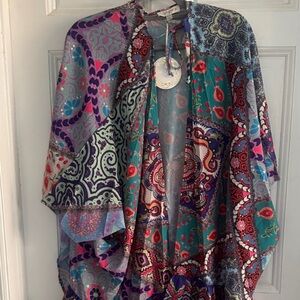 Umgee Multicolor Women's cover up size 1X/2X new w tags